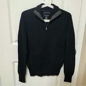 Banana Republic Black Zip-Up Sweater